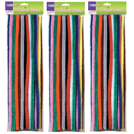 Creativity Street Colossal Stems, Assorted, PK150 PAC7180-01